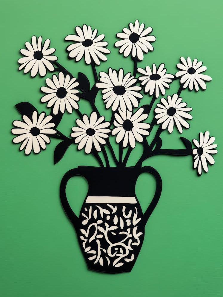 Daisies In Vase 1
