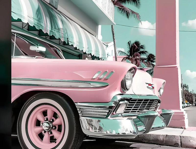 Vintage Car In Miami