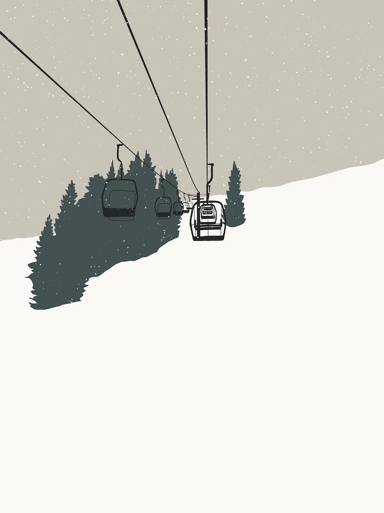 Fy Coitcreative Winter Ski Chairlift