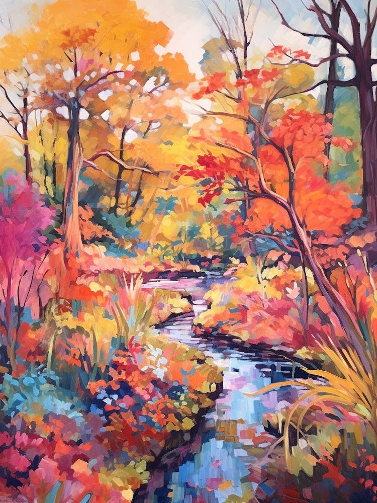 Autumn Gardens Painting Royal Botanical Gardens Burlington Canada 2