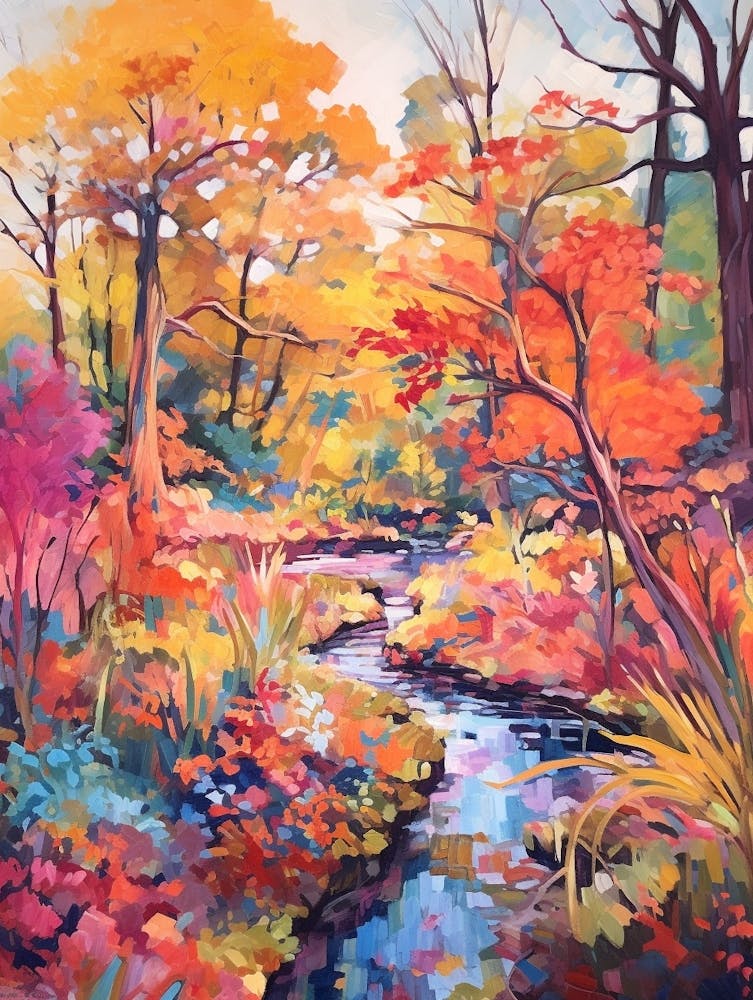 Autumn Gardens Painting Royal Botanical Gardens Burlington Canada 2