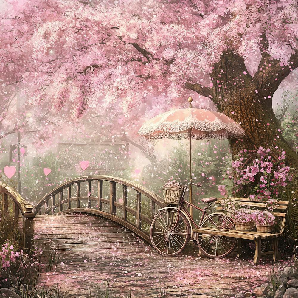 Vintage Cherry Blossom Dreamscape 6
