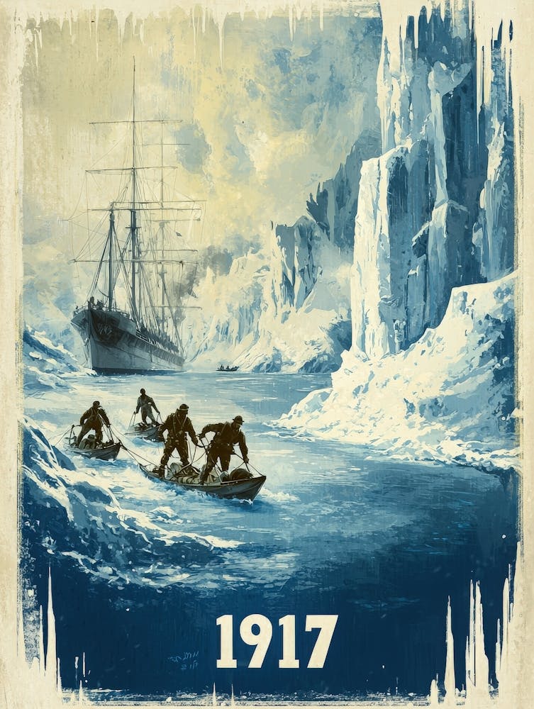 Aihrgdesign A Vintage Adventure Poster Of A Dramatic Polar Re 6ef11cd0 Bb78 4941 B034 A54d0cad31ec 0