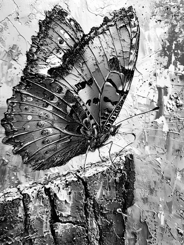 Black And White Butterfly
