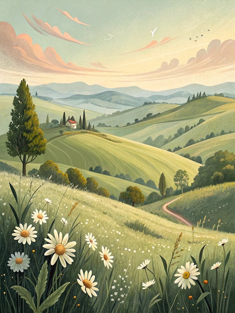 Tuscan Countryside art print canvas print