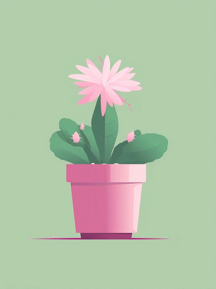 Easter Cactus Illustration 2