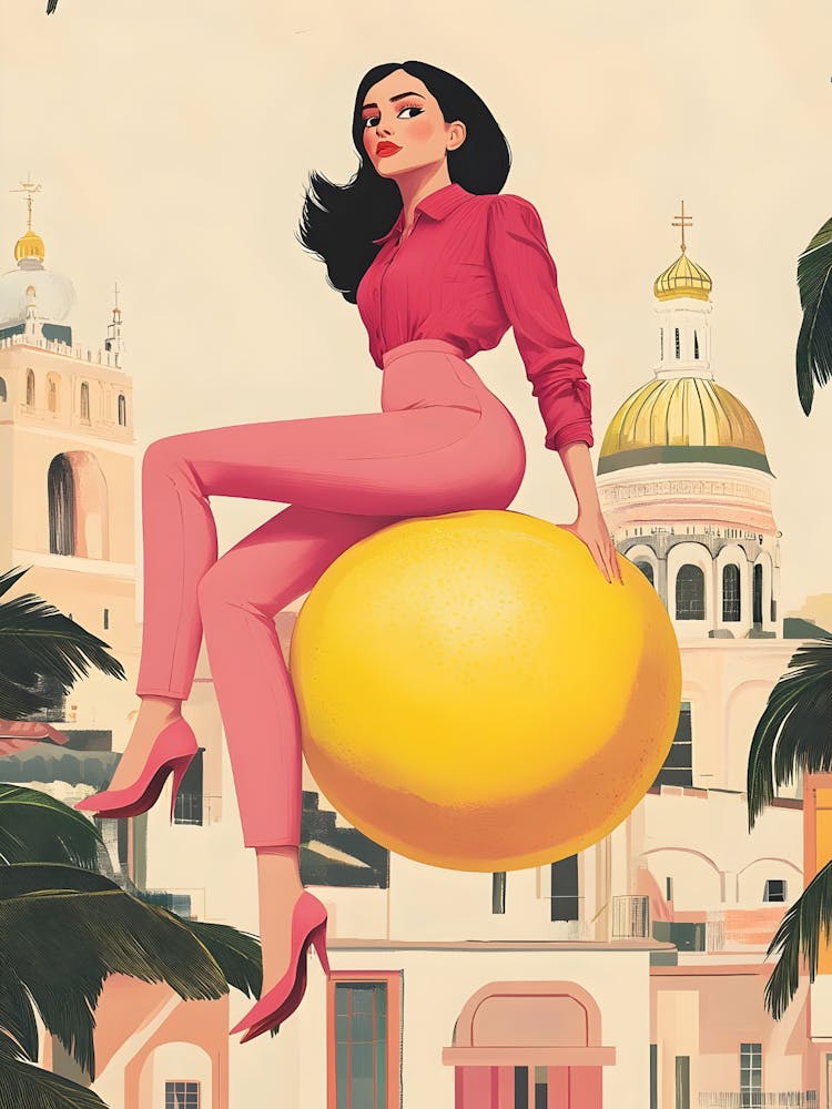 Woman On A Lemon