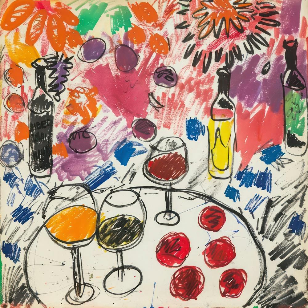 Wine With Friends Matisse Style 4