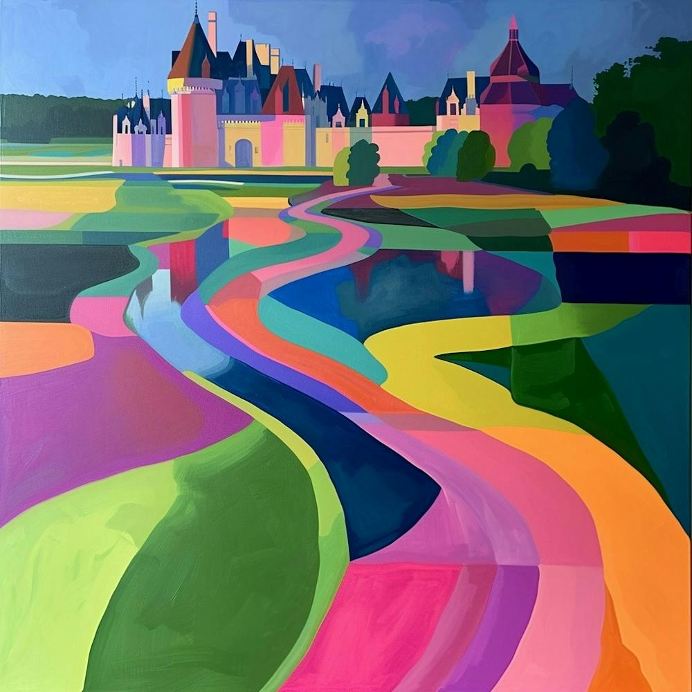 Colourful Gardens Château De Chantilly Gardens France 3