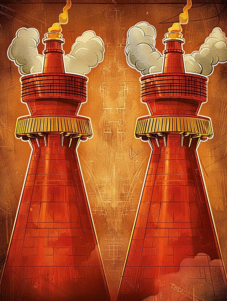 Steam Towers