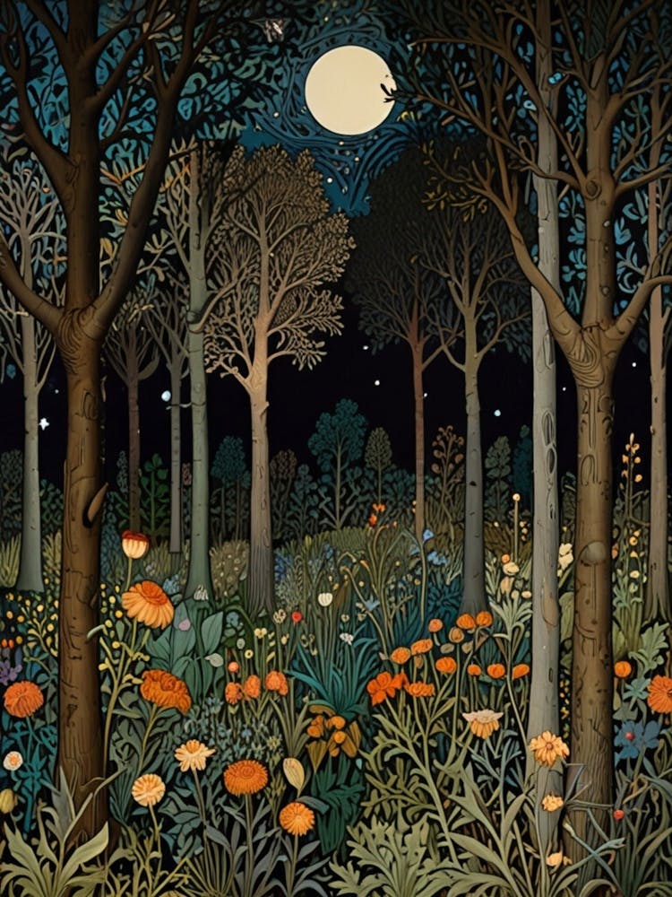 William Morris Forest At Night 33