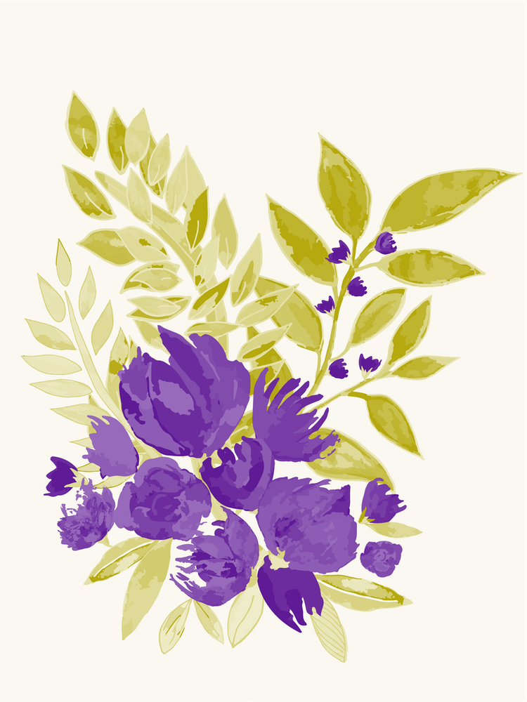 Purple Rustic Flower Bouquet 1