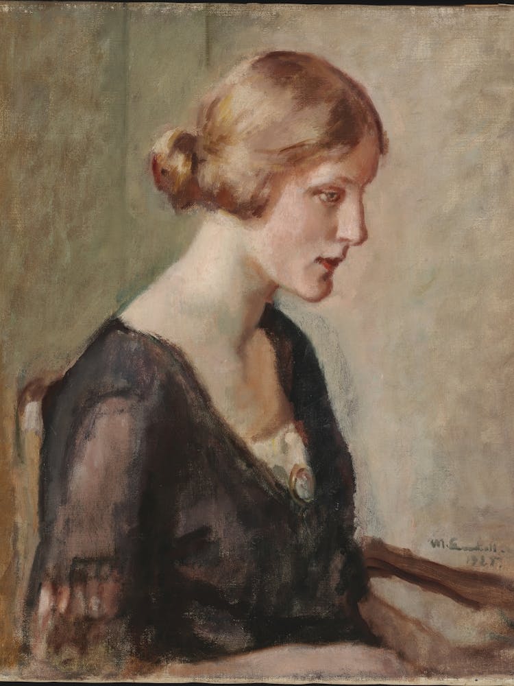 Portrait Of Miss Barbara Lagerborg, 1925, By Magnus Enckell