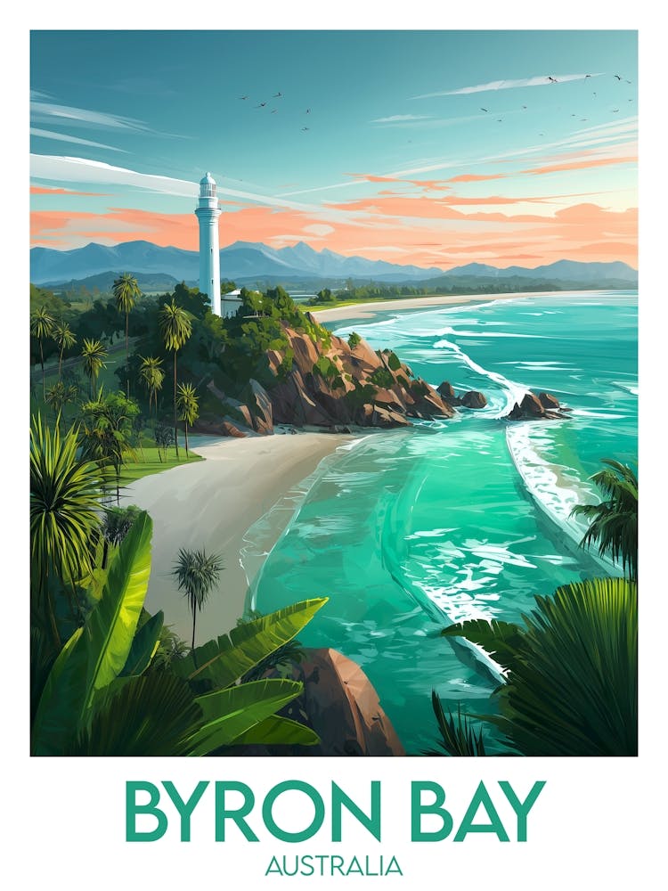 Reiseplakat Byron Bay