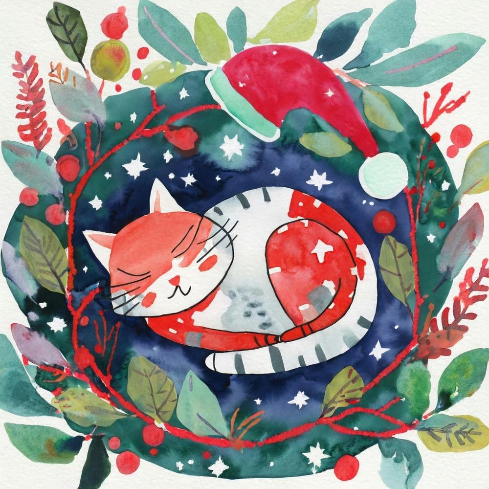 Christmas Lovely Cat