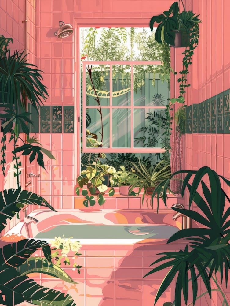 Pink Bathroom 1