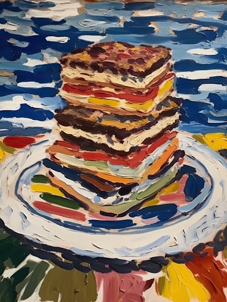 Mille Feuille Painting 2