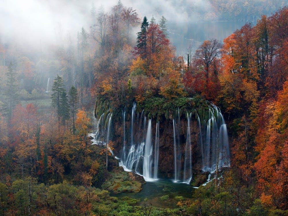 Waterfalls In Plitvice Lakes