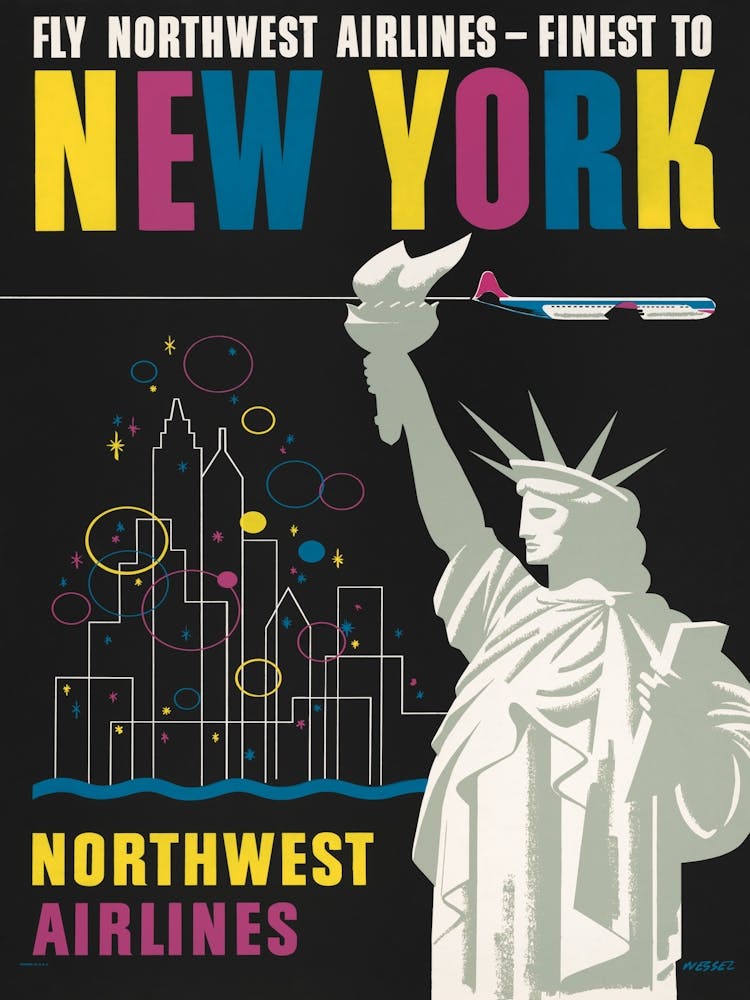 Fly Northwest Airlines Finest New York