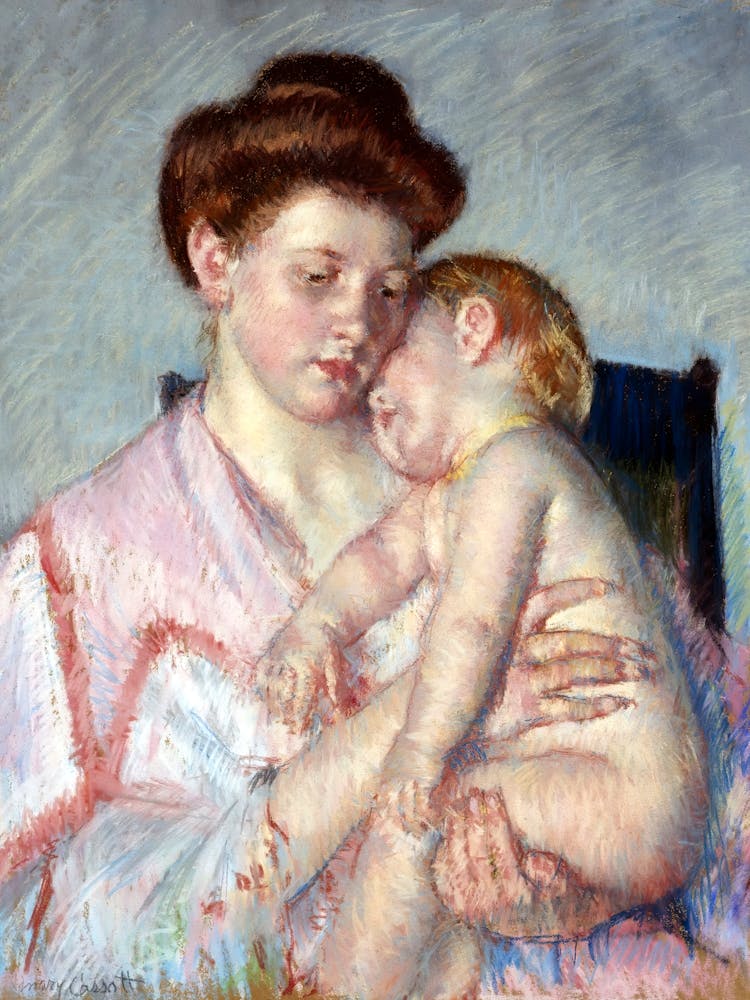 Sleepy Baby (ca.1910), Mary Cassatt