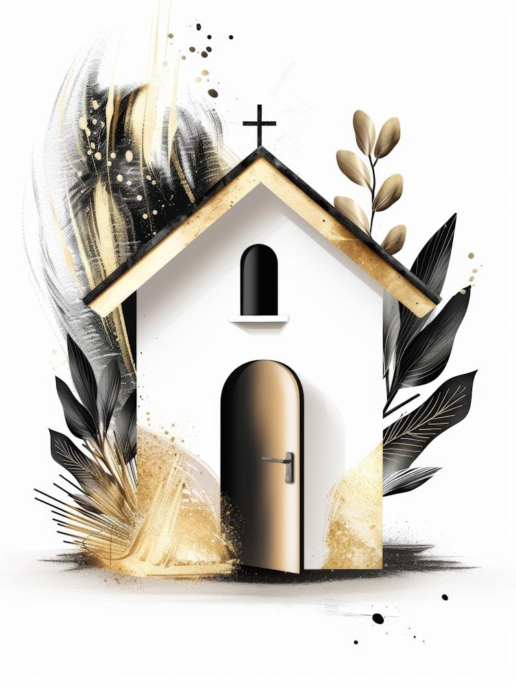 Church Design Vector Illustration