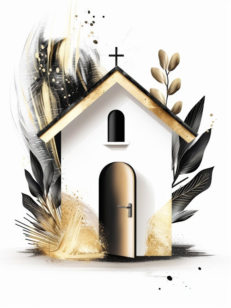 Church Design Vector Illustration