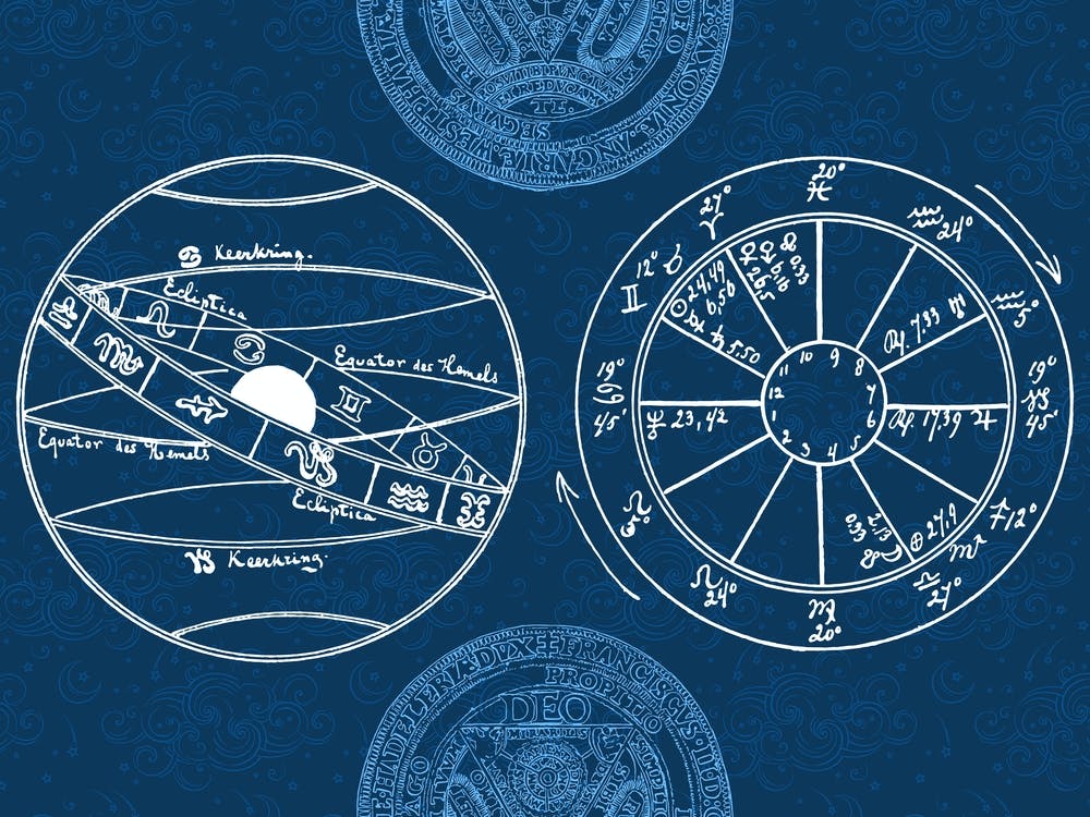 Astronomy Wall Art - Alchemy constellations poster