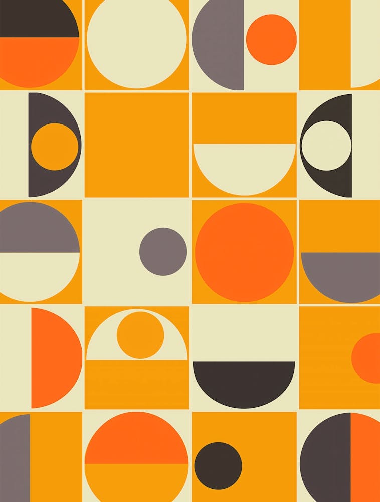 Bauhaus, Abstract Geometric Pattern