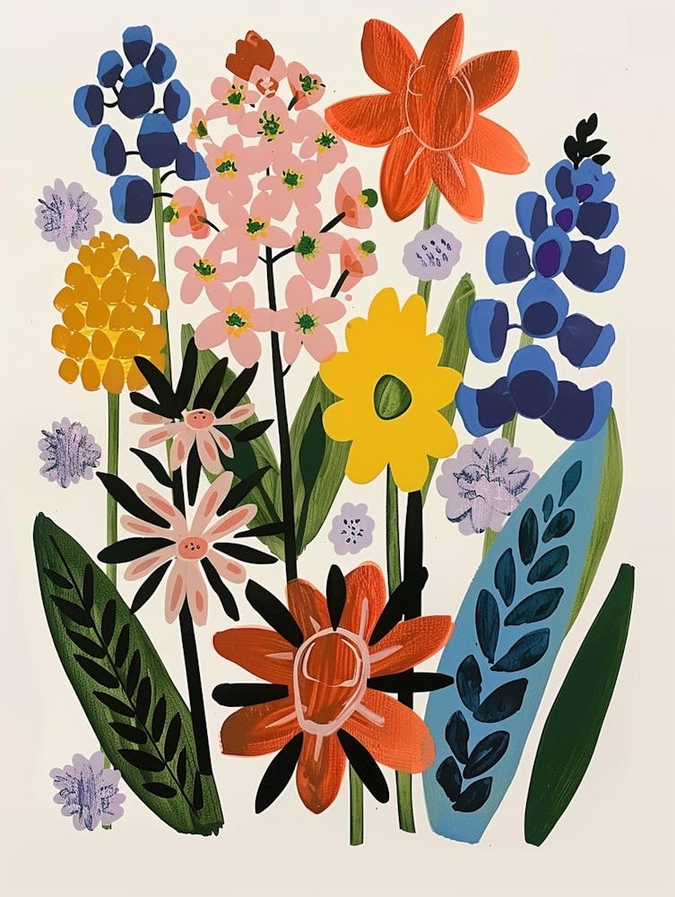 Painted Florals Hyacinth 1