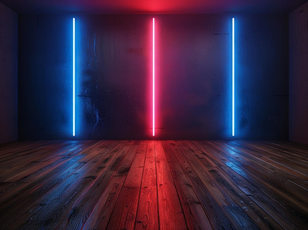 Neon Lights In A Room
