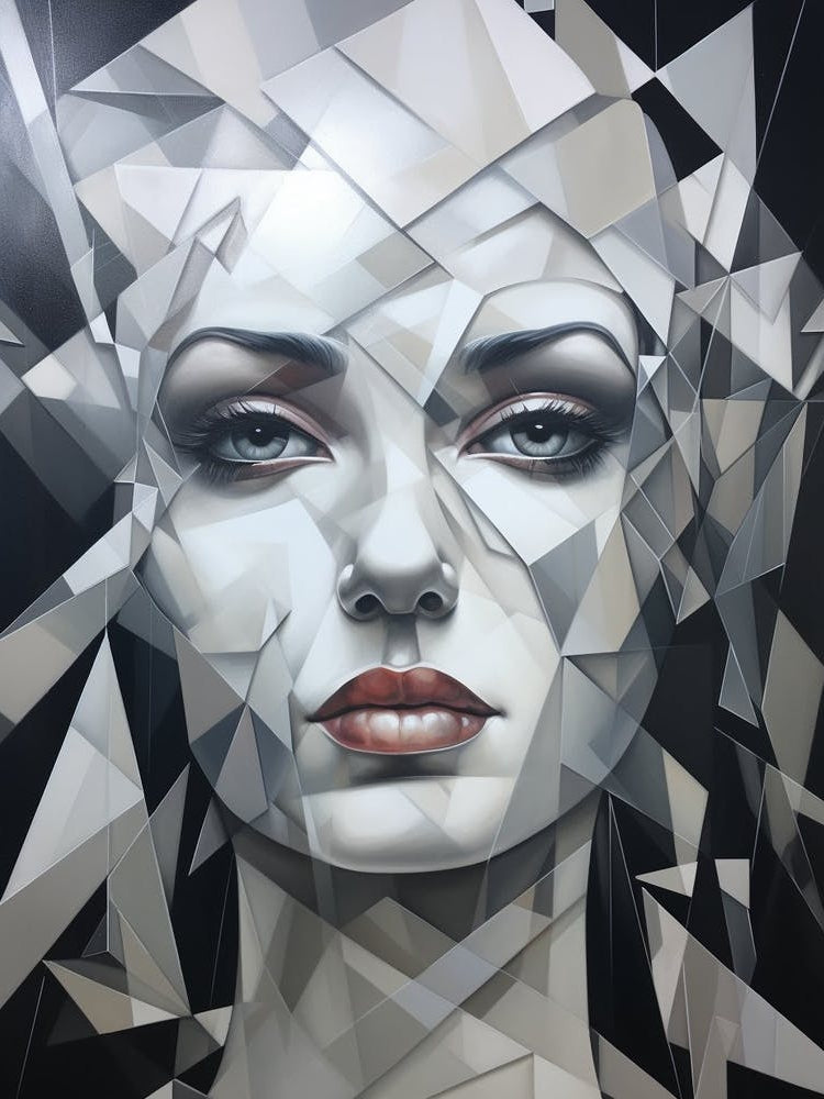 Abstract Geometric Lady Portrait 29