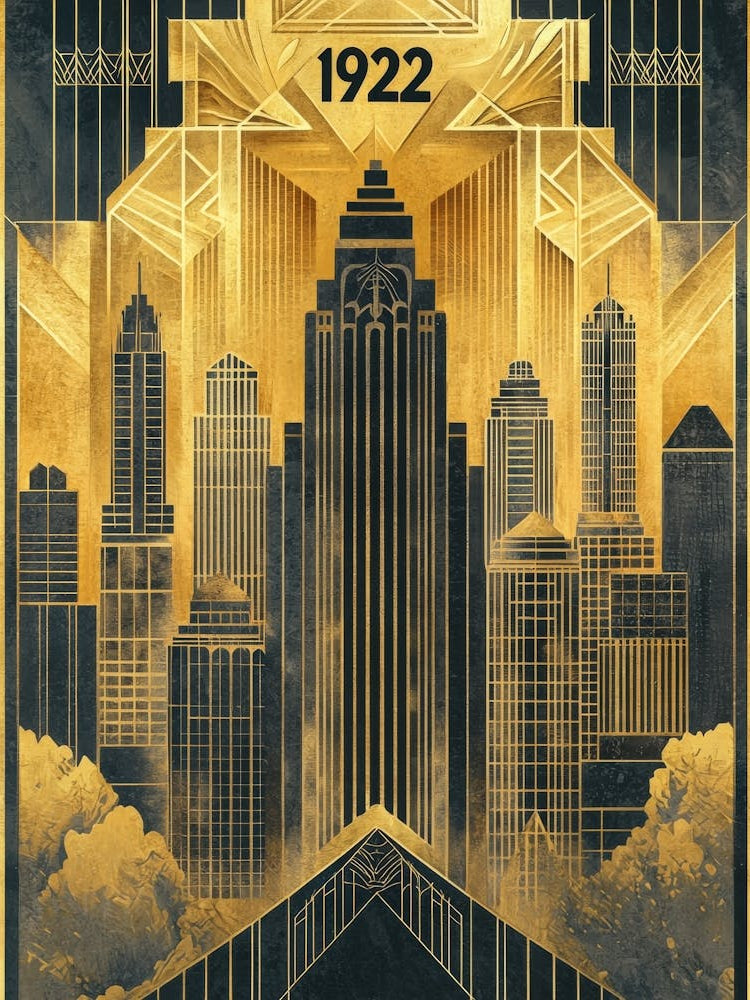 Aihrgdesign A Vintage Poster Showcasing Art Deco Architecture 29ab8674 B2e7 40c7 Abd3 Cc0a1d29ae62 0