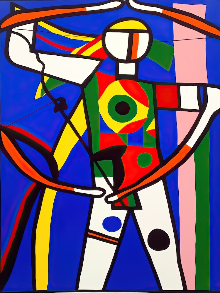 Archery In The Style Of Matisse 2