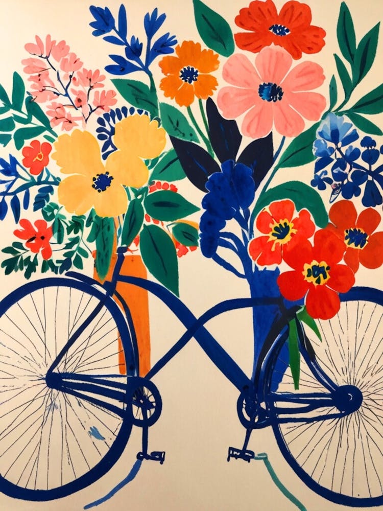 Flowers On A Bike
