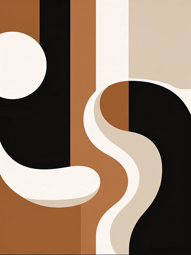 Bauhaus Melange: Abstract Geometric Symphony