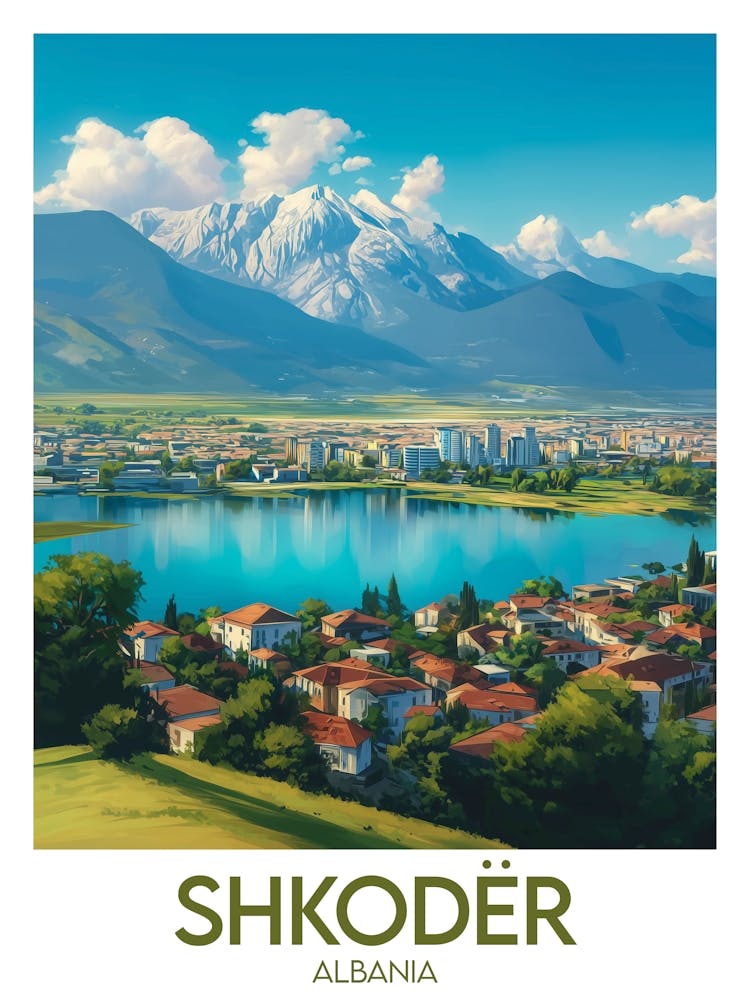 Affiche de voyage Shkodër