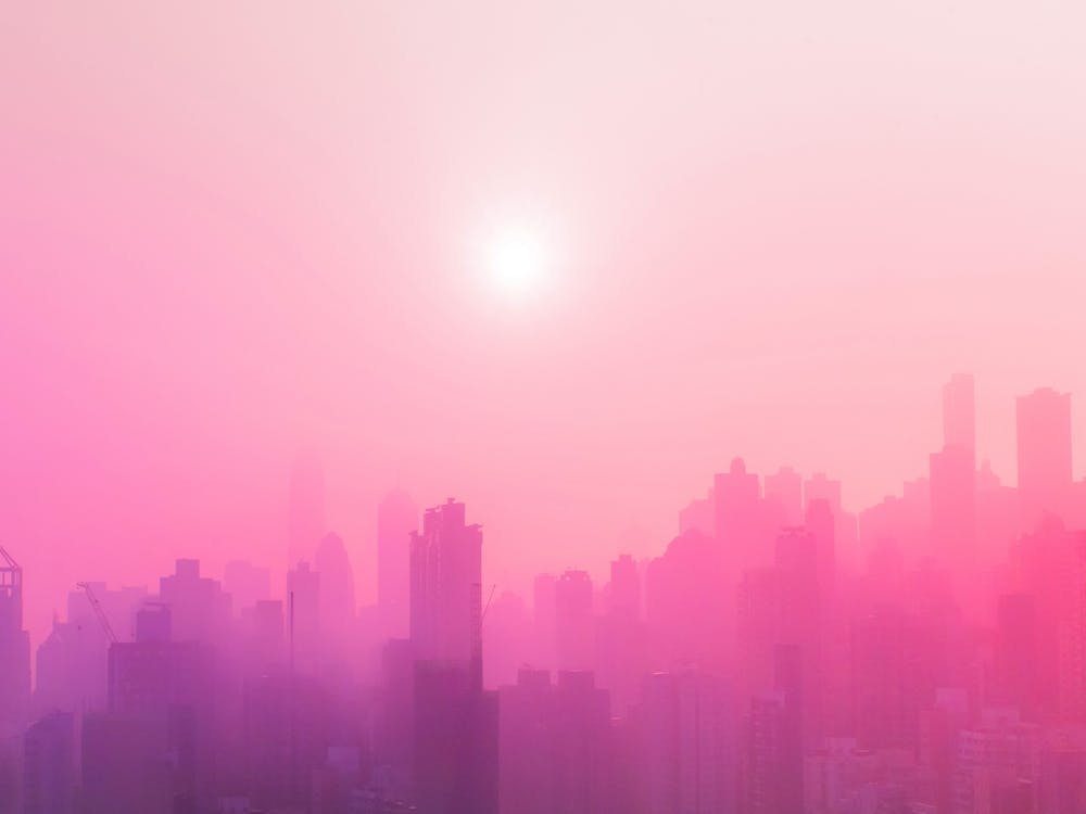 Pink City Skyline