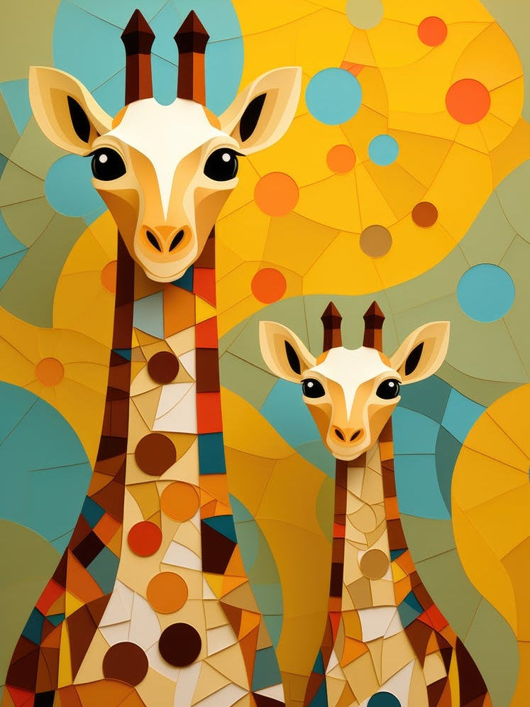 Abstract Giraffes