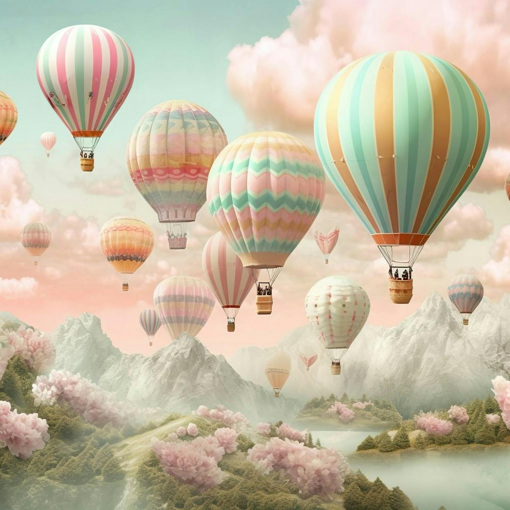 Pink Hot Air Balloons