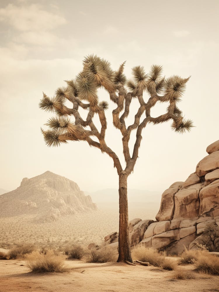 Photograph Of A Joshua Tree In Grand Canyon 2