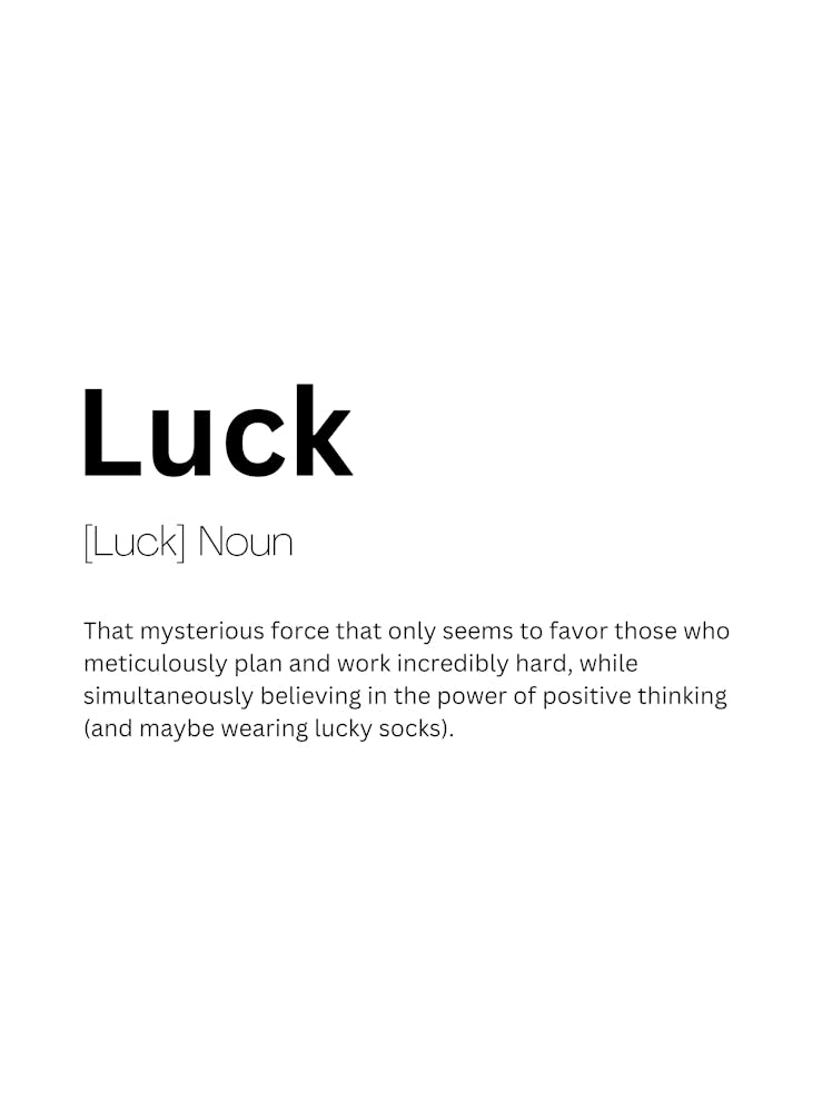 Luck Definition Meaning