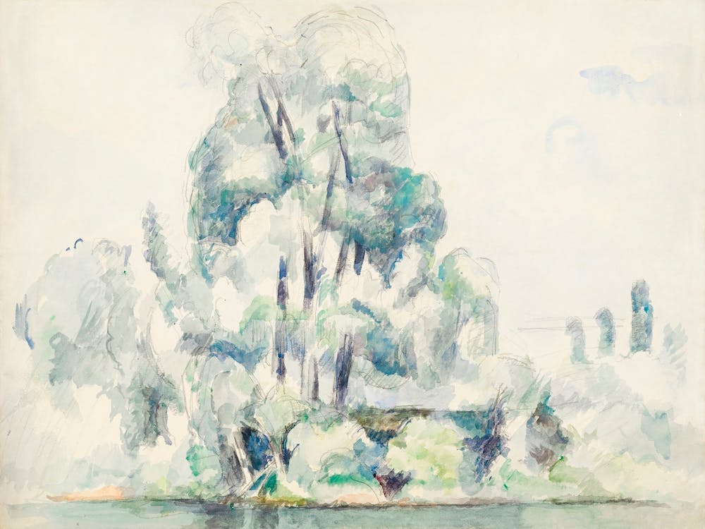 Banks Of The Seine At Médan, Paul Cézanne