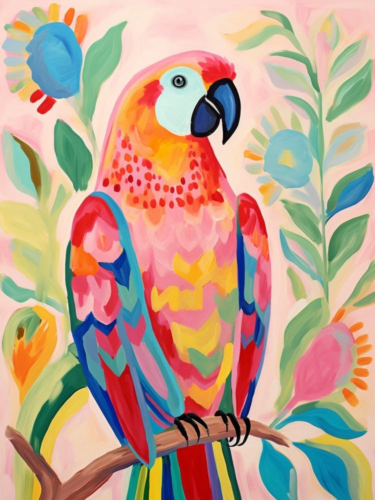 Pink Scandi Parrot 4