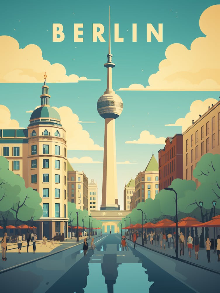 Art Deco Inspired Berlin Poster