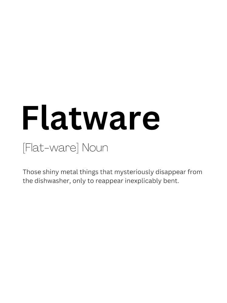 Flatware Definition Meaning 1