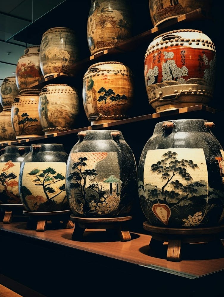Japanische Sake-Fässer 3