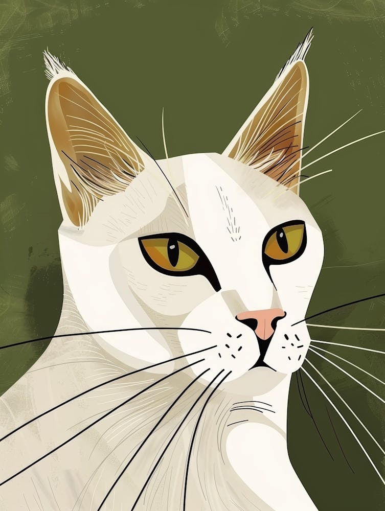 Weiße Katze 20