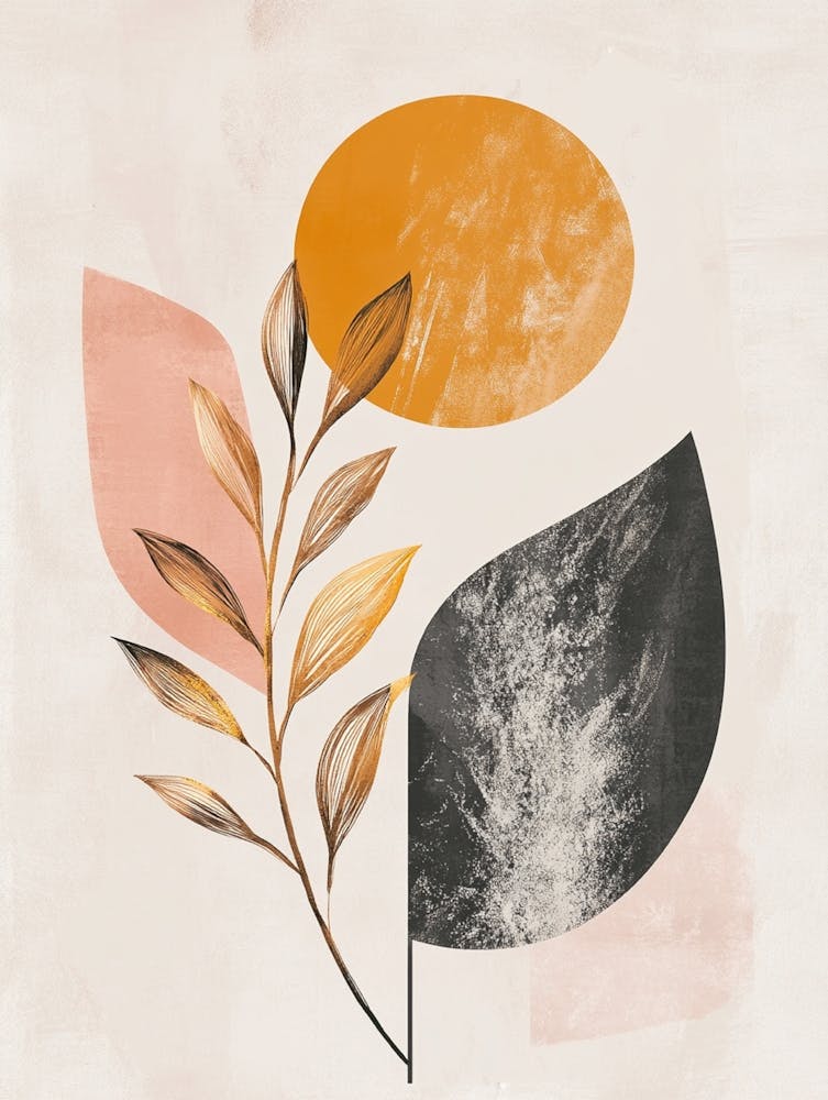 Abstract Leaves Canvas Print 3