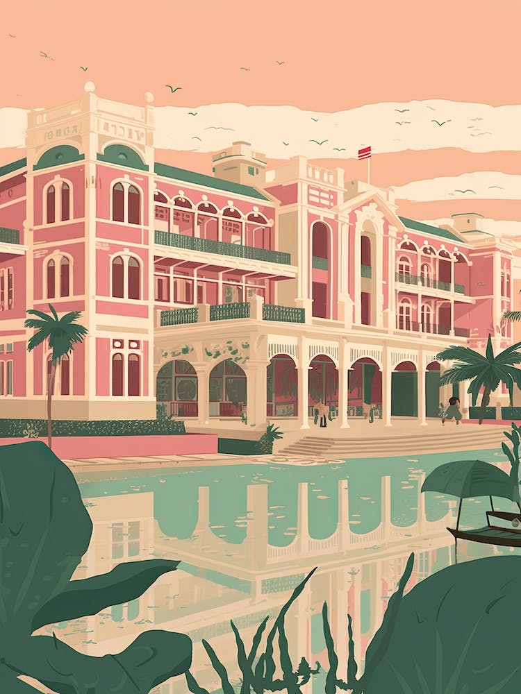 Chennai India Travel Illustration 2
