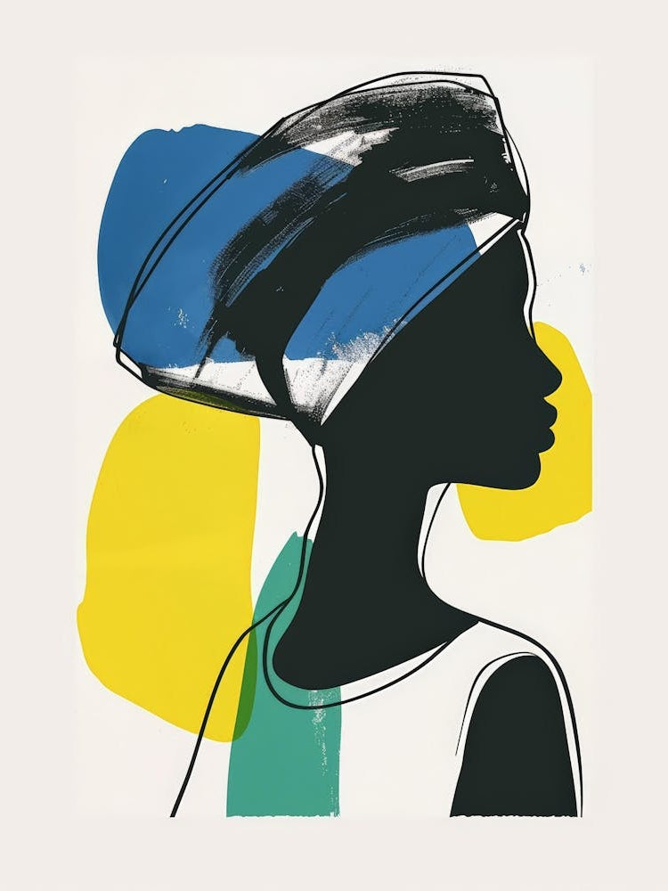 African Woman In A Turban 21